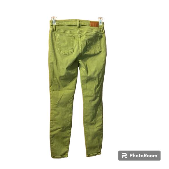 Henry and Belle Jeans 29 Super Skinny Ankle Rear Pockets USA Made Green - Picture 3 of 11